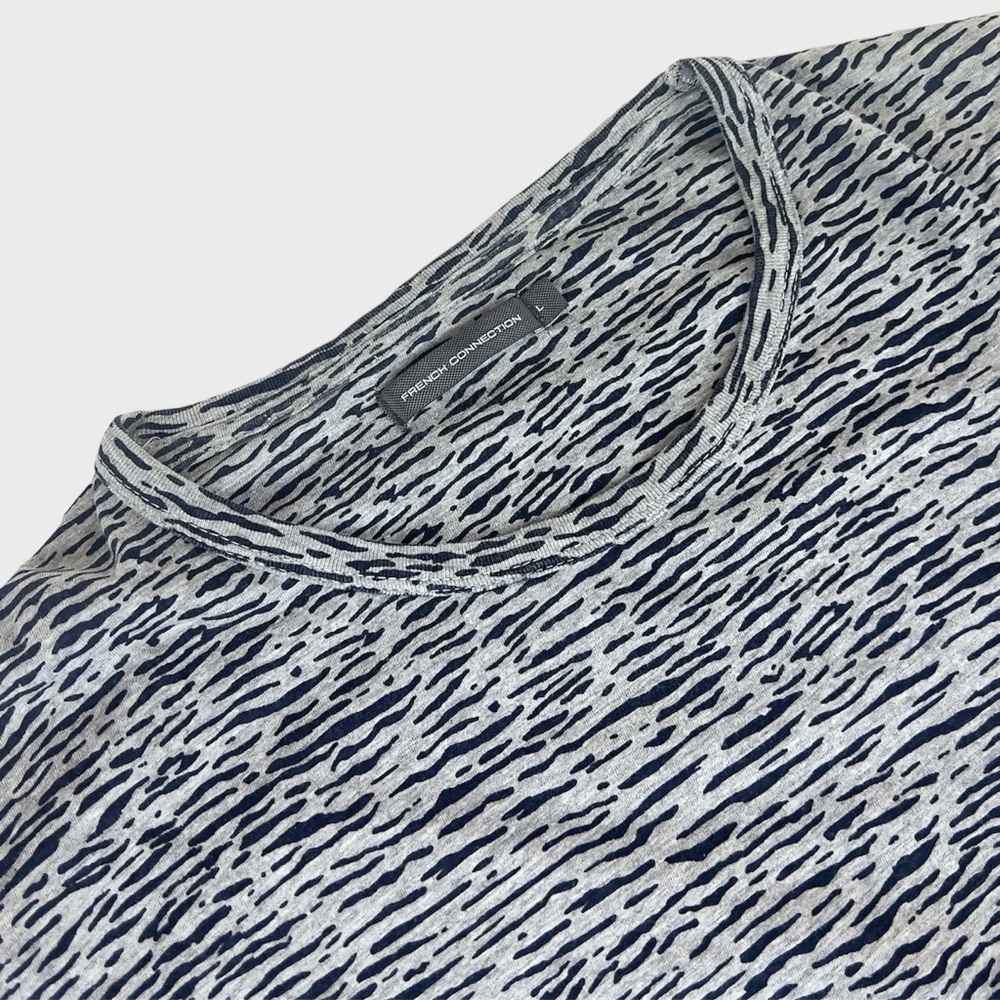 French Connection Tiger Stripe Print T-Shirt - Picture 6 of 9